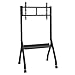 Interactive Whiteboard Stand for 42 to 75 Inch Screens Adjustable Floor Wheeled TV Cart Rack Holds Up to 210lbs Rolling TVs Bracket with Wheels & Laptop Shelf for Office/Classroom/Home