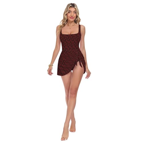 Maillot de bain une pièce pour femme chic et sculptant au motif marbre mystérieux