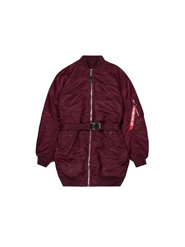 MA-1 Long Bomber Alpha Industries veste femme cerise taille M pour le style urbain quotidien