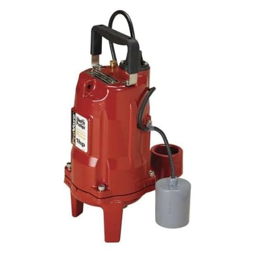Liberty Pumps PRG101A ProVore PRG Series Automatic Residential Grinder Pump, 1 HP, 115-volt , Red