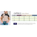 Pullover Damen Farbblock Oversize Oberteile Rundhalsausschnitt Sweatshirt Damen Locker Langarmshirt Casual Pulli – Bild 5