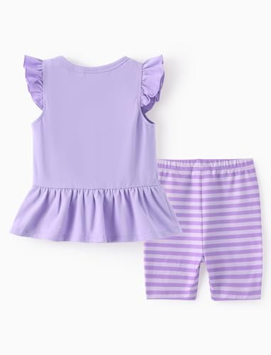 Image of Disney Minnie Mouse Frozen Princess Marvel Toddler Girls Clothes Long Sleeve Sweatshirt + Leggings 2pcs Outfits Set 2-6Y