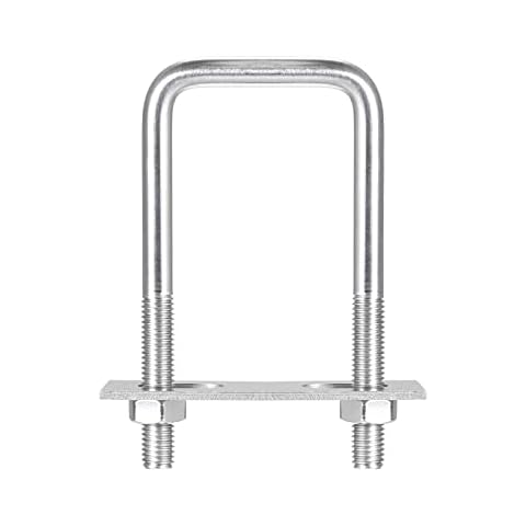 sourcing map 52mm Stainless Steel U-Bolts Cover