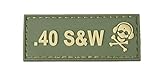 G-CODE Caliber Patch - TAN on OD Green - (40 s&w)