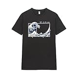 Pampling Maglietta a Maniche Corte, 100% Cotone, Abbigliamento Unisex per Uomo e Donna, Serigrafata con Girocollo e vestibilità Regolare, Colore Grigio (The Great Fibonacci Wave, M)