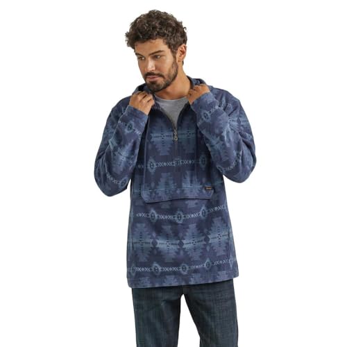 Wrangler Men's Jacquard 1/4 Zip Hoodie - Main Image