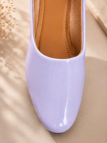 Image of Women's Block Heel Pumps | Comfortable Slip-On Office & Casual Heels | Stylish Women's Pumps