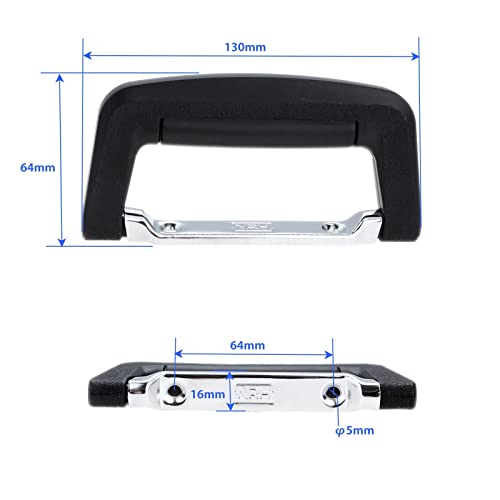 GUANGUAN LinTin 1PC Black Case Handle Toolbox Cabinet Pull Flight Buggage Bougage Airbac Guitar Guitar Suitcase Motsp… - Les Beatles, Paul McCartney, John Lennon, RIngo Starr, George Harrison GUANGUAN LinTin 1PC Black Case Handle Toolbox Cabinet Pull Flight Buggage Bougage Airbac Guitar Guitar Suitcase Motsp… – Image 3