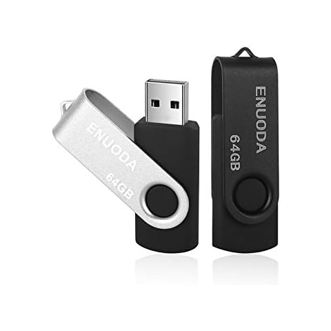 Clé USB ENUODA 64 Go Lot de 2 Cover