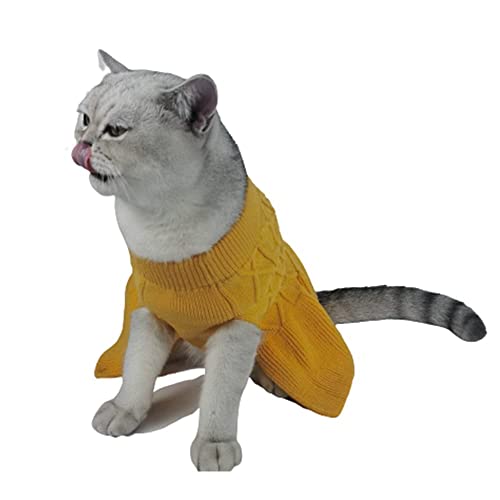Delifur Dog Knit Dress Cute Warm Sweater Pet Winter Clothes The Princess Skirt For Small Dogs And Cats Yellow Blue (Small, Orange) #TOP2