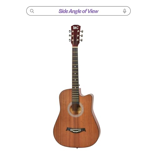 Image of Blueberry B-D38, 38 inch Acoustic Guitar Kit Inbuilt Truss Rod, with Bag, Strap, One Pack Strings And Picks (SAPELE BROWN)