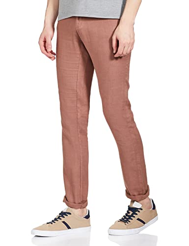 Image of Blackberrys Men Blue Solid Trousers