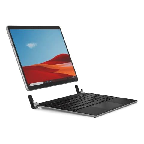 Brydge Microsoft Surface Pro+ Wireless Keyboard with Precision Touchpad | Compatible with Microsoft Surface Pro 8 | Designed for Surface (Platinum) Cover