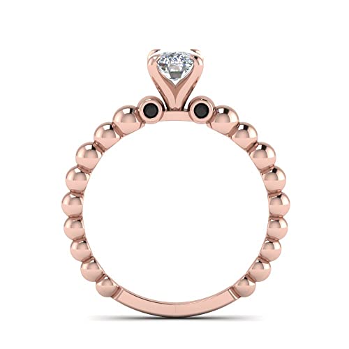 Image of 55Carat Choose Your Gemstone Bead Diamond CZ Engagement Ring Rose Gold Plated Cushion Shape Side Stone Engagement Rings Everyday Jewelry Wedding Jewelry Handmade Gifts for Wife US Size 4 to 12