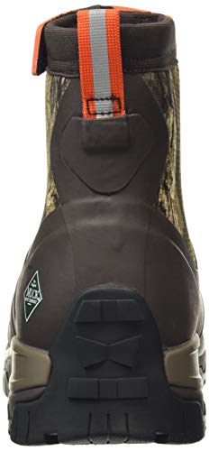 Muck Boot Men's Apex Mid Zip Boots Hiking, Brown/Mossy Oak, 133