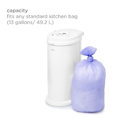 Ubbi Diaper Changing Value Gift Set, Includes White Diaper Pail, Absorbing Gels, Travel Changing Mat, Pail Waste Bags, On-the-Go Waste Sacks & Bag Dispenser, Baby Wipes, Baby Registry Gift