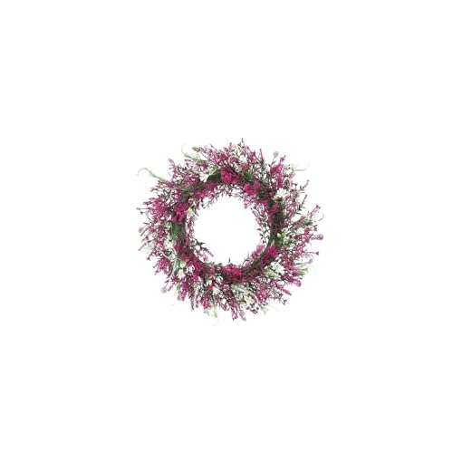 Couronne de fleurs de Noël haut de gamme | Décorations d'extérieur 2 pièces