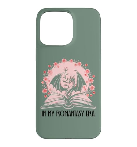 Book Dragon in My Romantasy Era Romance Fantasy Book Club Coque pour iPhone 15 Pro Max