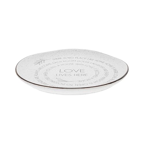 Pavilion Gift Company - Love Lives Here - 10.5" Serving Tray Platter Plate Thanksgiving Fall Serveware Friendship Family Housewarming Apartmentwarming by Pavilion Gift Company - Image 3