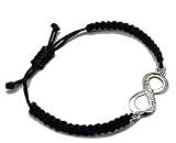 AJUSTABLE- La pulsera se ajusta de forma sencilla mediante nudo corredizo. Tamaño desde 16 cm hasta 20 cm.