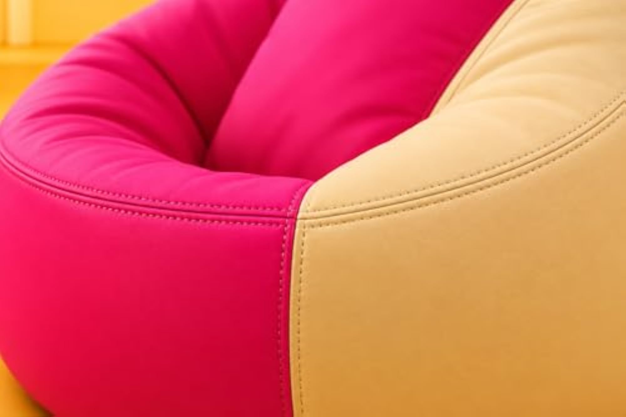 Premium 3-Piece Dual-Tone Bean Bag Covers with Footstool