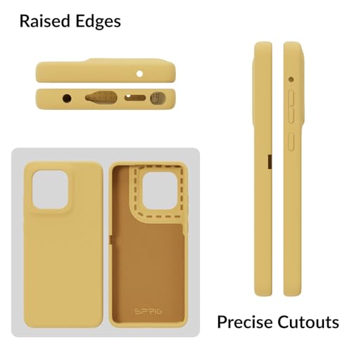 Image of SPRIG Compatible with Moto Edge 60 Stylus Premium SilkTone Back Cover Drop Tested Shock Proof Mobile Case for Men, Women, Boys and Girls with Camera Protection (Lemon Yellow)