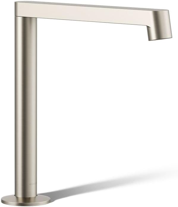 Kohler 77987-BN Components Deck Mount Bath Spout with Row Design, Vibrant Brushed Nickel