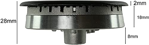 Oven Cooker Hob Gas Burner Crown & Flame Cap Kit for Lamona (Small, 2 Medium & Large, 55mm - 100mm)