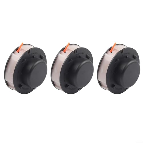FSA56/FSE41/FSE52 Trimmerfaden-Spulen, 3er-Pack Ersatz mit 1,6 mm Gewinde, Kunststoffschaft für effizientes Grasschneiden, einfache Installation, kompatibel mit Rasenpflegegeräten