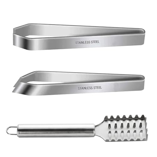 Extractor De Pelo De 2 Piezas Y Removedor De Escamas De Pescado De 1 Pieza, Accesorios Para Hornear, Utensilios De Cocina, Herramientas Para Quitar Espinas De Pescado