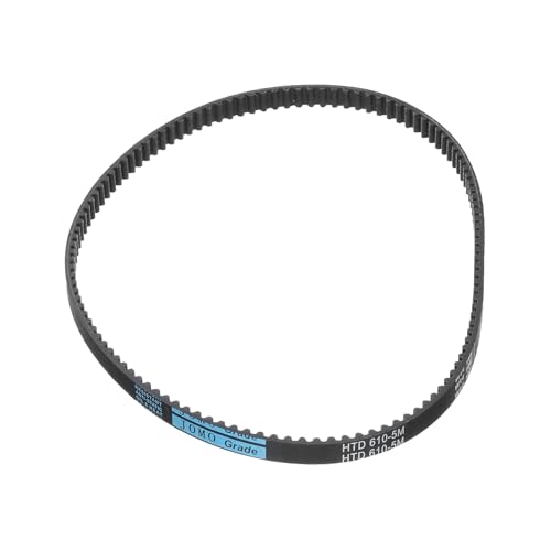 uxcell HTD-5M Rubber Timing Belt 122 Teeth, 610mm Pitch Length x 9mm Width x 3.6mm Height, Closed Loop Pulley Timing Belt