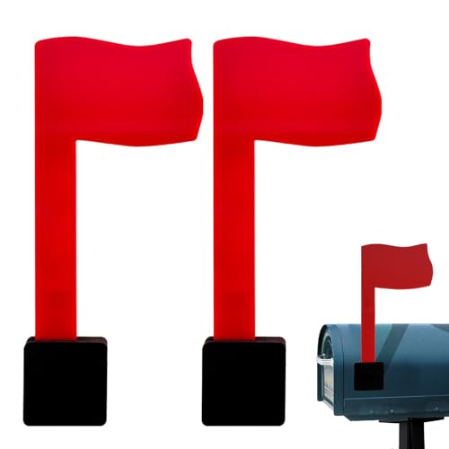 2PCS Mailbox Flag Replacement, 8.8\'\'*3.5\'\' Professional Mailbox Flag Replacement Kit, Ideal for Homeowners, Renters, Residential Mail Box, A Community Postbox, Business Mail Box