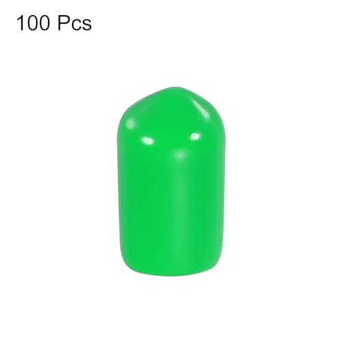 Embouts en caoutchouc souples de 8 mm couleur vert protecteurs filet - 4