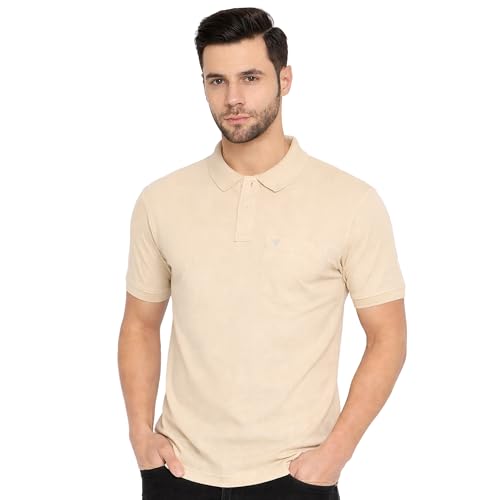 Image of NEVA Men's Regular Fit Half Sleeve Polo Neck T-Shirt with Chest Pocket
