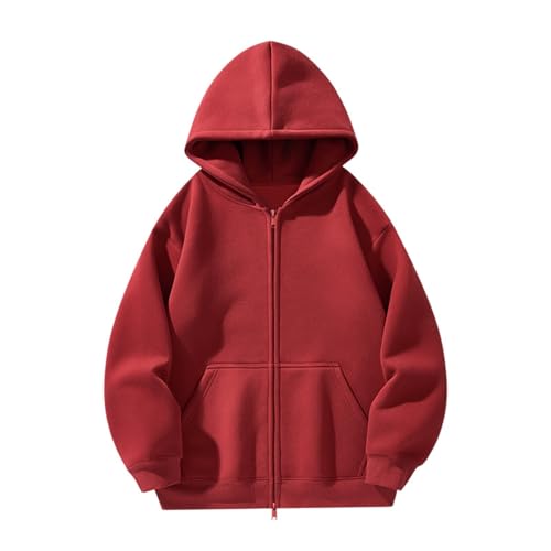 Adult Hoodie Sweatshirt Men's Heavyweight Cotton Hooded Zip Up Sweatshirt Casual Streetwear Korean Style Jacket4