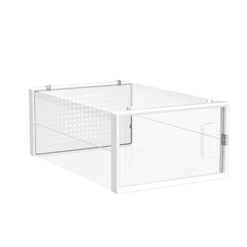 SONGMICS Scatole per Scarpe, Contenitori per Scarpe, Organizzatori Portascarpe Pieghevoli e Impilabili, Fino alla Taglia 43, Set di 12, Trasparente e Bianco Nuvola LSP066W12 - Immagine 3