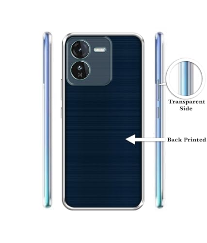 Image of Blue Line Design Printed Silicon Soft TPU Back Case Cover for iQOO Z9 5G