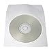 Yens® 2000 pcs White CD DVD Paper Sleeves Envelopes with Flap and Clear Window