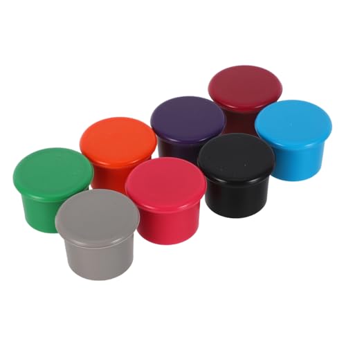 MAGICLULU 8 Pièces Bouchons de Bouteille de vin Bouchon de vin réutilisable Stoppers en Silicone bouchée de Bouteille de bière