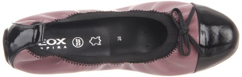 Image of Geox Cpiuma22 Ballerina Flat (Toddler /Little Kid /Big Kid),Black,39 M - 6 Yth