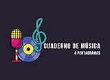  Cuaderno de Música 4 pentagramas: Cuaderno de pentagramas, papel pautado de pentagramado, 4 pentagramas por página para escribir en pauta musical