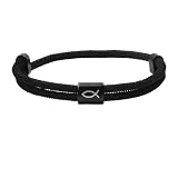 NVOQILIN Elegante para niños, bautizo, comunión, confirmación, regalo con diseño de cordón trenzado ajustable, pulsera religiosa ajustable para niños, One Size, como se describe