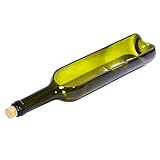 Wine Bottle Cutting pots, Succulent Planter,Flower Pot,Glass Candle Holder,Fruit Salad Tray Table Decoration Glass Art Crafts for Bar Cafe Restaurant(1PCS-Green)