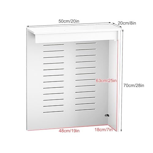 Cubiertas de radiador moderno para ocultar calefaccion mueble pasillo 70cm 4