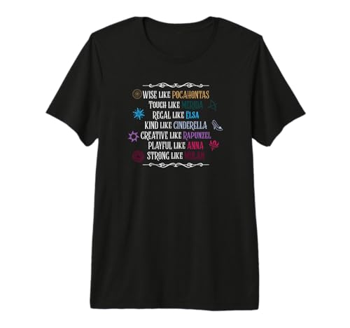 T-shirt Disney Princess en tissu respirant haute qualité pour l'été