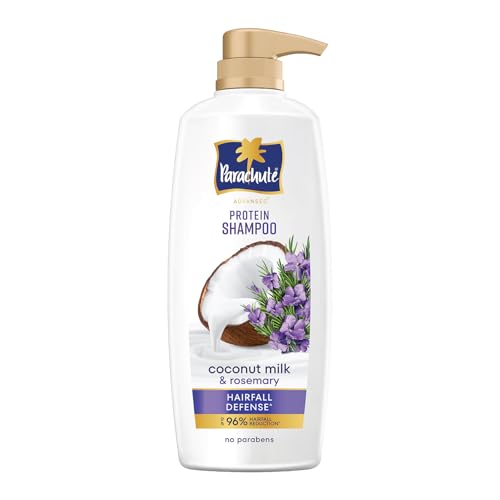 Image of Parachute Advansed Protein Shampoo with Coconut Milk & Rosemary | Up to 96% Hair Fall Reduction & up to 23X Hair Fall Control | Protein Lock Technology | Paraben free | For Men & Women | 650ml