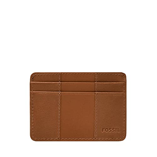 Fossil Men's Everett Leather Slim Minimalist Card Case Front Pocket