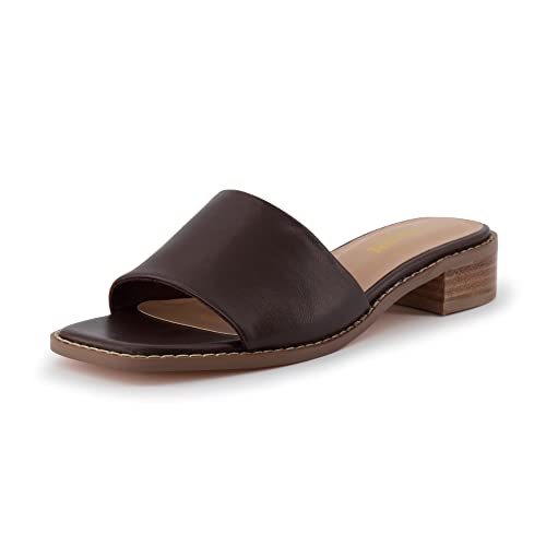 CUSHIONAIRE Women's Sage low block heel slide sandal +Memory Foam and Wide Widths Available