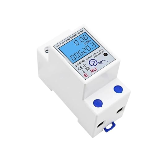 Compteur d'énergie Rail Din 220V DDS667 monophasé LCD