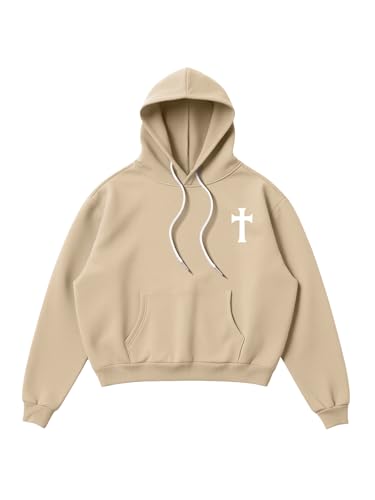 SOLY HUX Hoodies for Men Graphic Print Drawstring Drop Shoulder